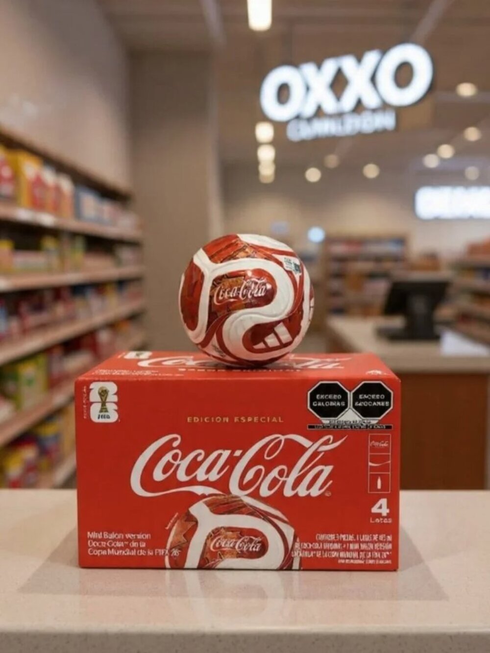 Mini Balón | 2026 FIFA Edición Especial Cola 4-Pack 473ml | Edición Especial Méx